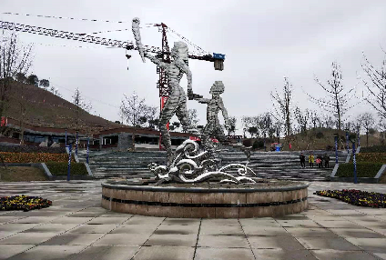 成都体育馆人物雕塑