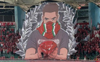 河南对申花Tifo：纵有万般困难，你依旧是那颗璀璨耀眼的珍宝